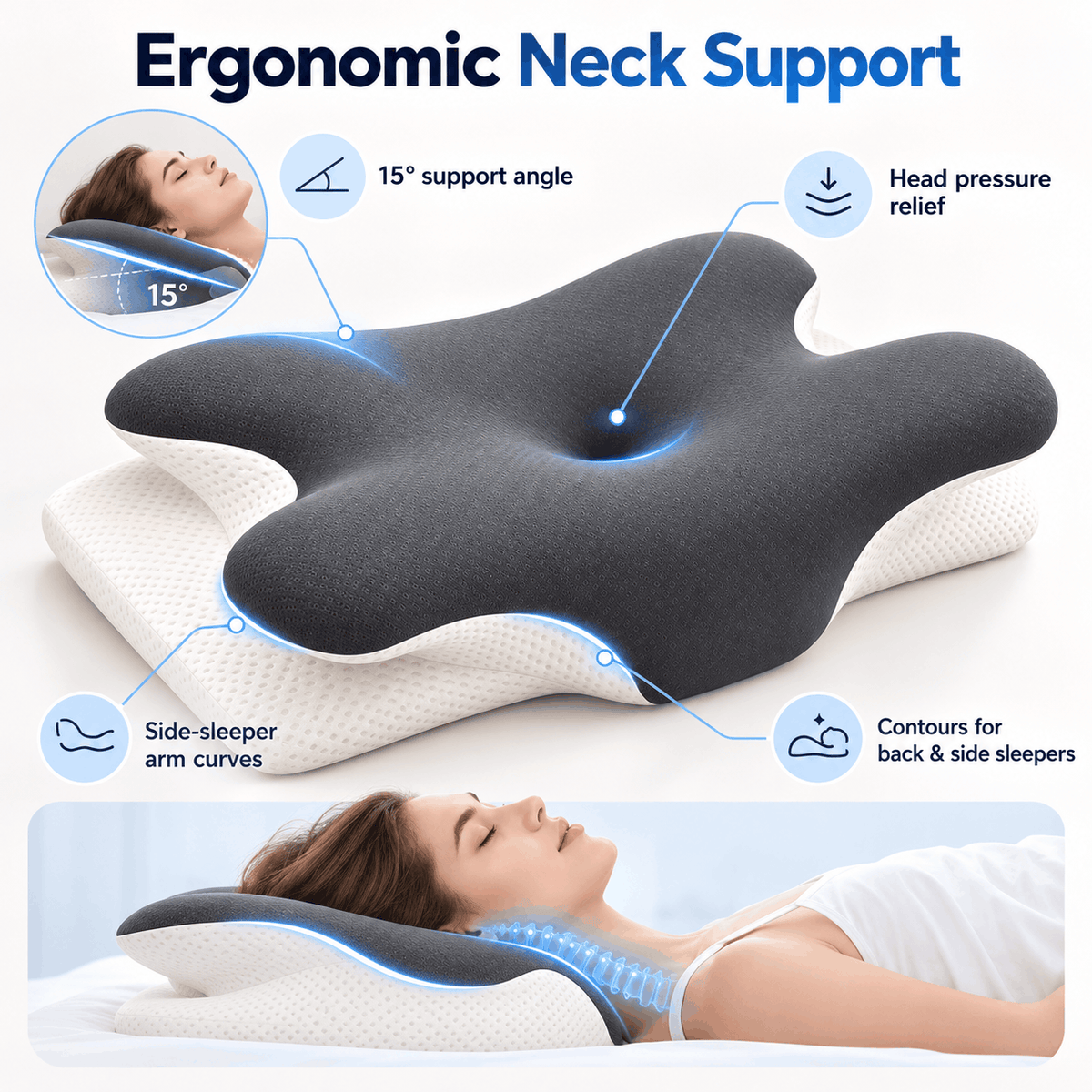 ROSÆA™ Cooling Cervical Pillow
